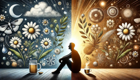 visual representation of the calming effects of chamomile