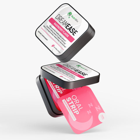 DreamEase oral strip packaging on a white background