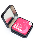 DreamEase raspberry strips: melatonin & botanicals for deep sleep and energized mornings.
