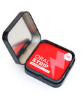 RevvStrips cranberry energy strips in packaging—portable, fast‑dissolve boost